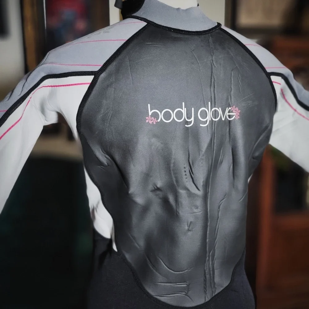 Body‎ Glove Kids Wetsuit 13/14 Black Gray Pink Spring Suit Shorty Surfing Swim